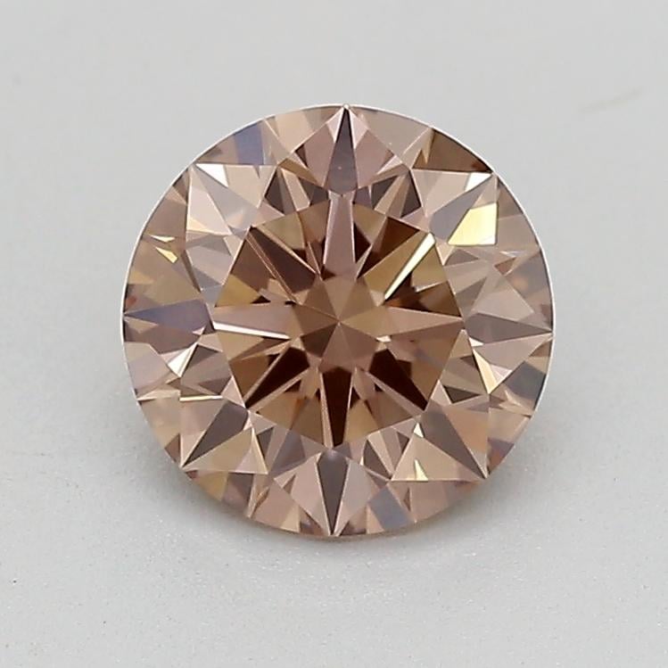 0.63 Ct. Fancy Light  Brown Round Lab Grown Diamond