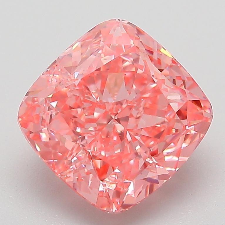 3.09 Ct. Fancy Pink Cushion Lab Grown Diamond