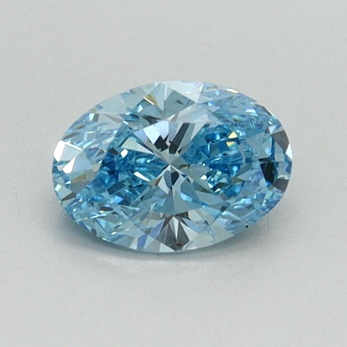 0.59 Ct. Fancy Vivid Blue Oval Lab Grown Diamond