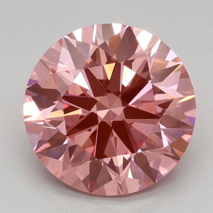 2.23 Ct. Fancy Vivid Pink Round Lab Grown Diamond