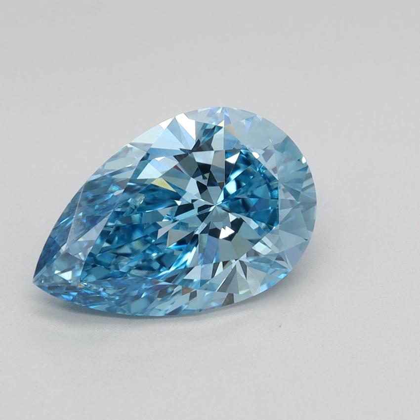 1.70 Ct. Fancy Vivid Blue Pear Lab Grown Diamond