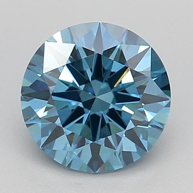 1.05 Ct. Fancy Vivid Blue Round Lab Grown Diamond
