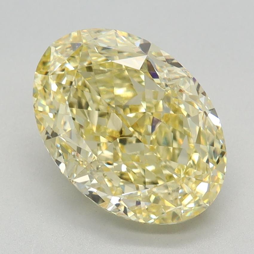2.55 Ct. Fancy Intense Yellow Oval Lab Grown Diamond