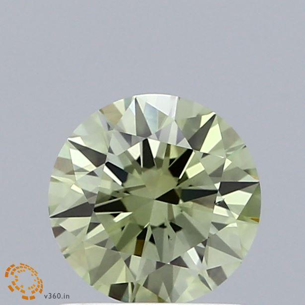 1.01 Ct. Fancy Intense Green Round Lab Grown Diamond