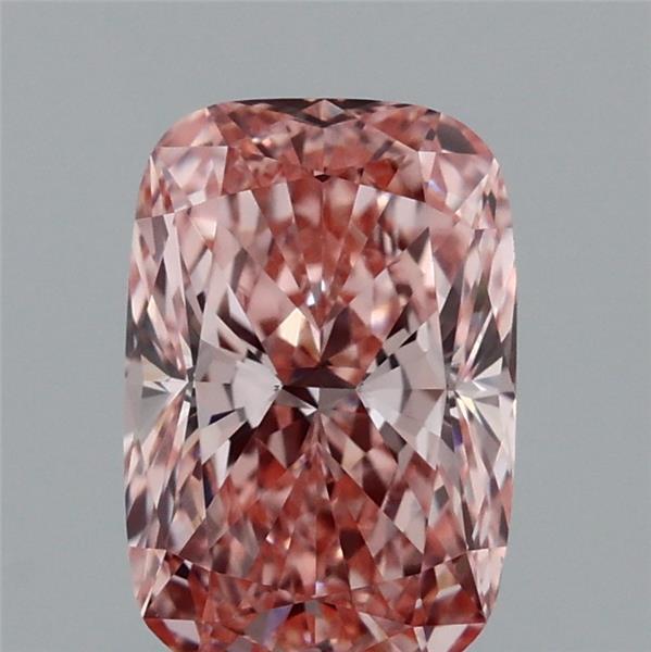 1.05 Ct. Fancy Vivid Pink Cushion Lab Grown Diamond