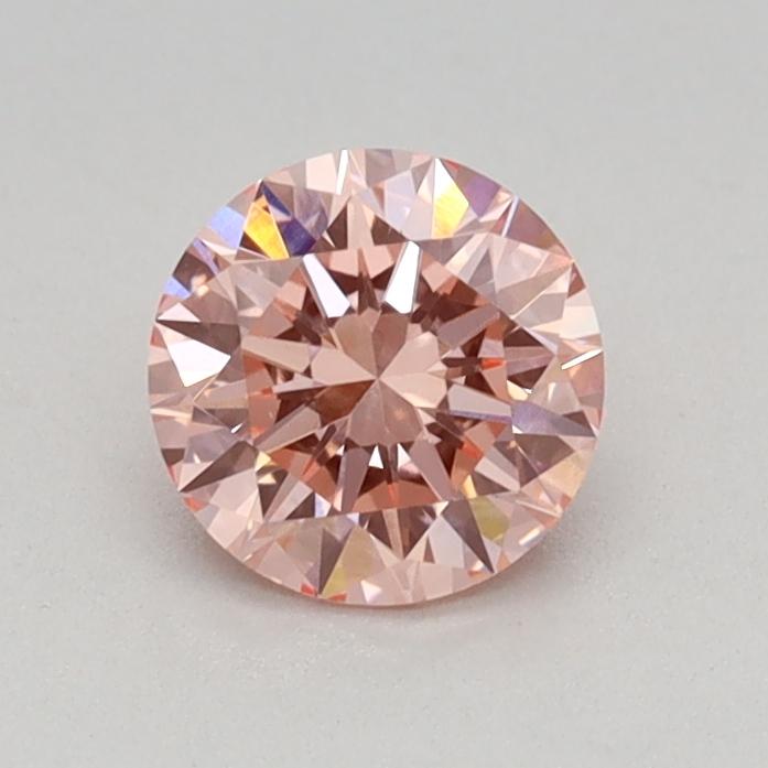 0.45 Ct. Fancy Intense Pink Round Lab Grown Diamond