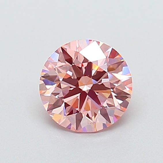 1.09 Ct. Fancy Vivid Pink Round Lab Grown Diamond