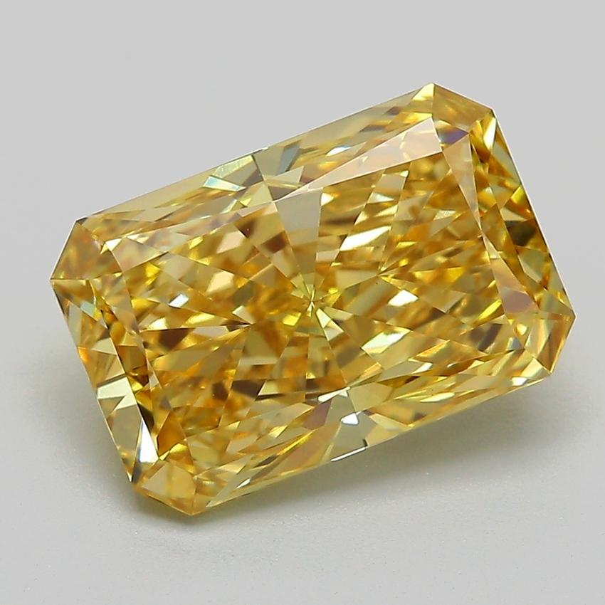 4.03 Ct. Fancy Intense Yellow Radiant Lab Grown Diamond