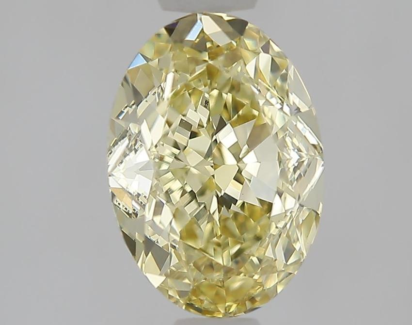 1.55 Ct. Fancy Light  Yellow Oval Lab Grown Diamond