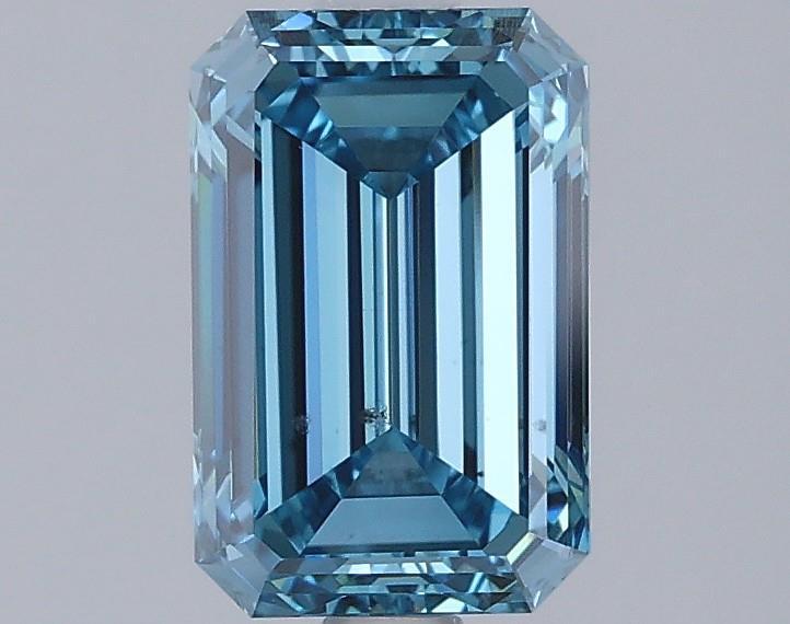 1.50 Ct. Fancy Vivid Blue Emerald Lab Grown Diamond