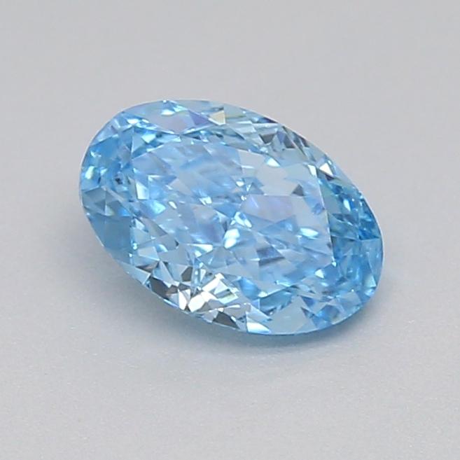 0.36 Ct. Fancy Vivid  Blue Oval Lab Grown Diamond