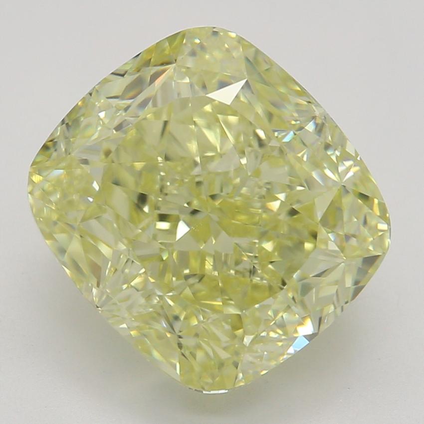 3.52 Ct. Fancy Light Yellow Cushion Diamond