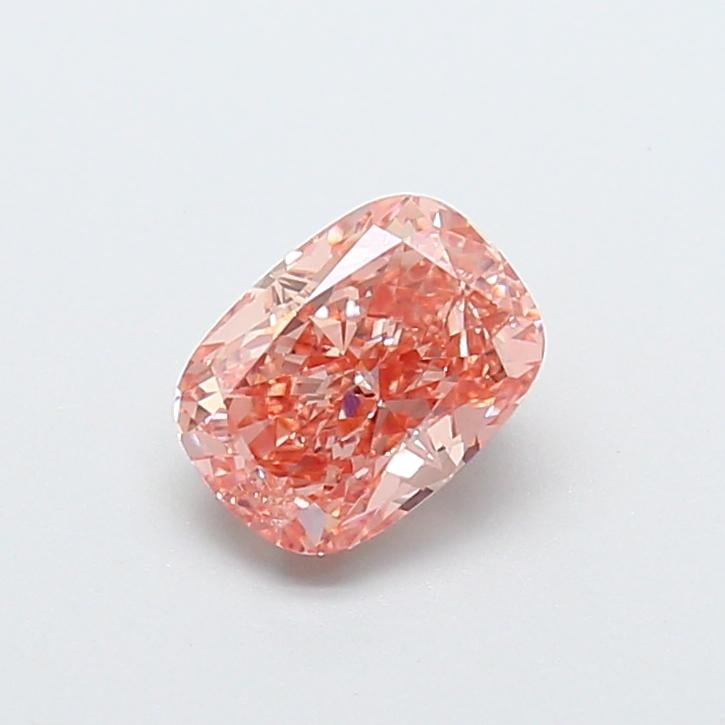 1.52 Ct. Fancy Vivid Brownish Orange Cushion Lab Grown Diamond