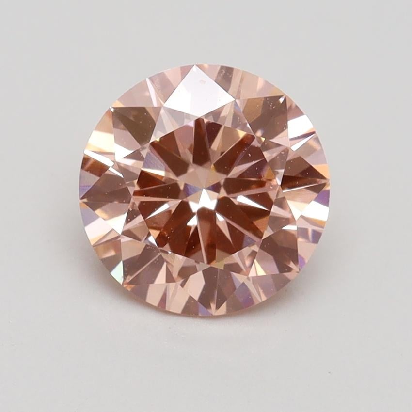 1.72 Ct. Fancy Intense Pink Round Lab Grown Diamond