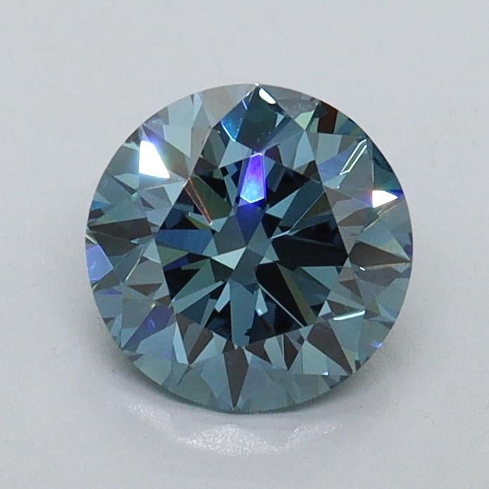 1.00 Ct. Fancy Vivid Blue Round Lab Grown Diamond