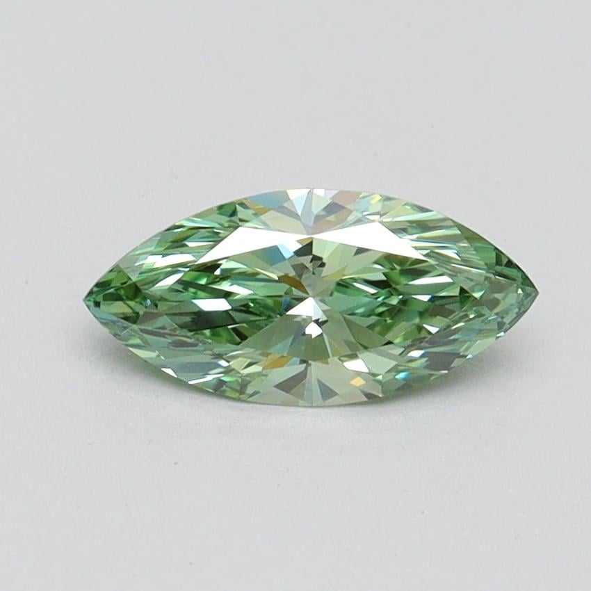 0.70 Ct. Fancy Vivid Green Marquise Lab Grown Diamond