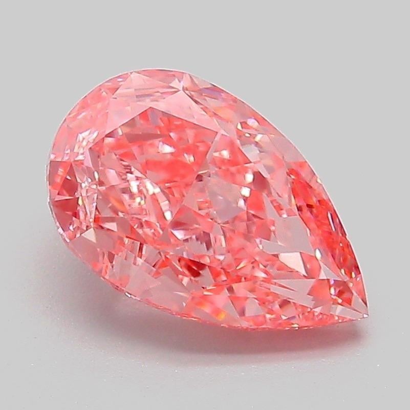 2.07 Ct. Fancy Vivid Pink Pear Lab Grown Diamond