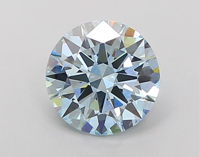 2.14 Ct. Fancy Intense  Blue Round Lab Grown Diamond