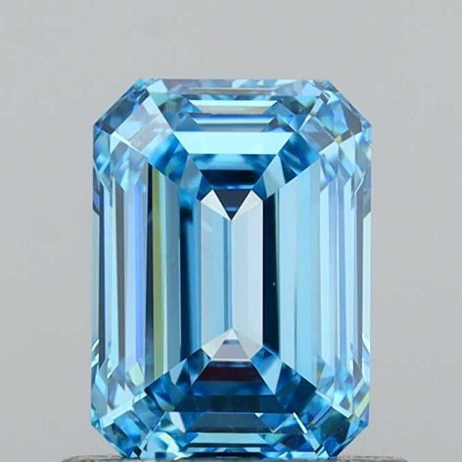 1.02 Ct. Fancy Vivid Blue Emerald Lab Grown Diamond