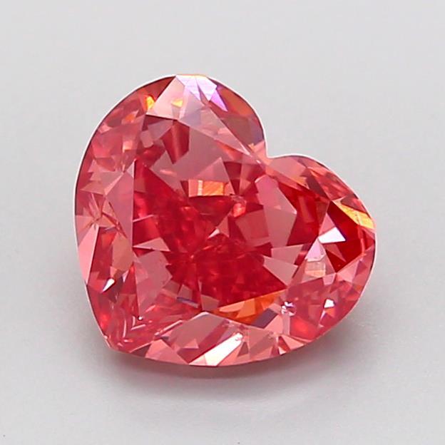 1.48 Ct. Fancy Vivid Pink Heart Lab Grown Diamond