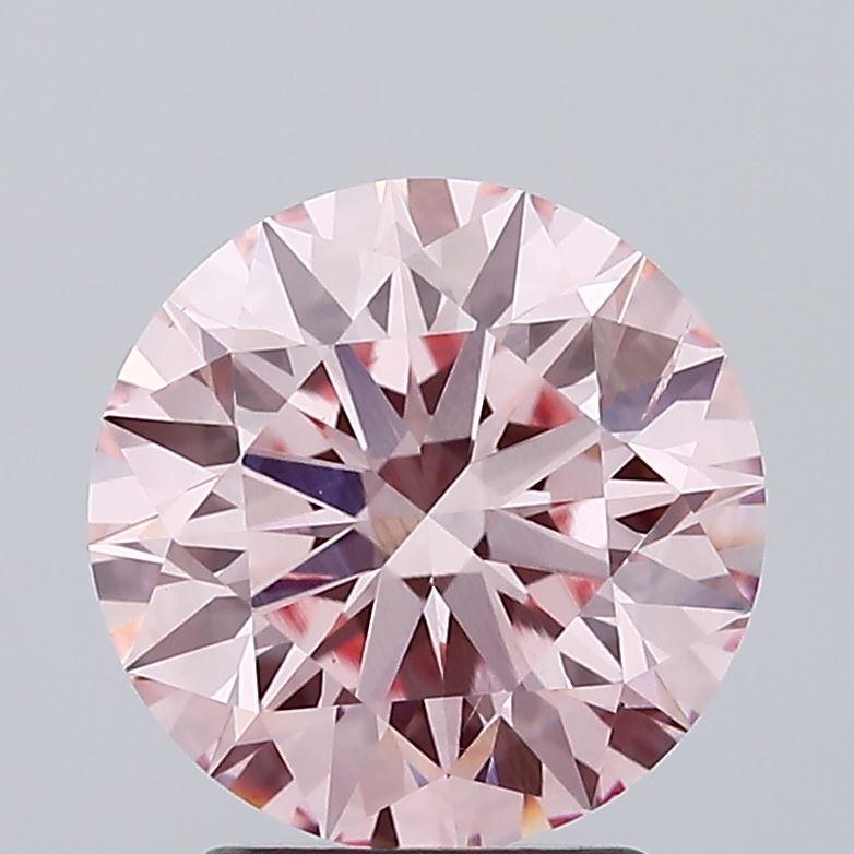 3.00 Ct. Fancy Intense Pink Round Lab Grown Diamond