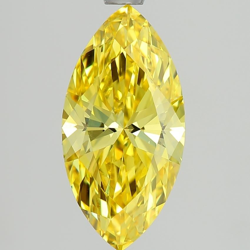 1.70 Ct. Fancy Vivid Yellow Marquise Lab Grown Diamond
