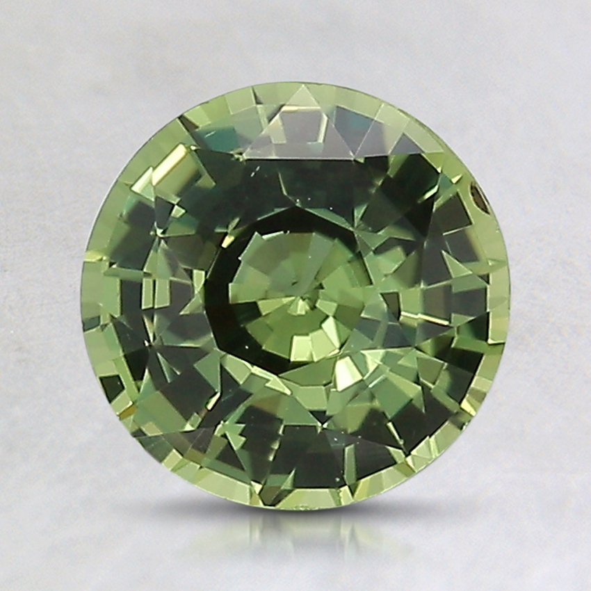 7.4mm Green Round Sapphire