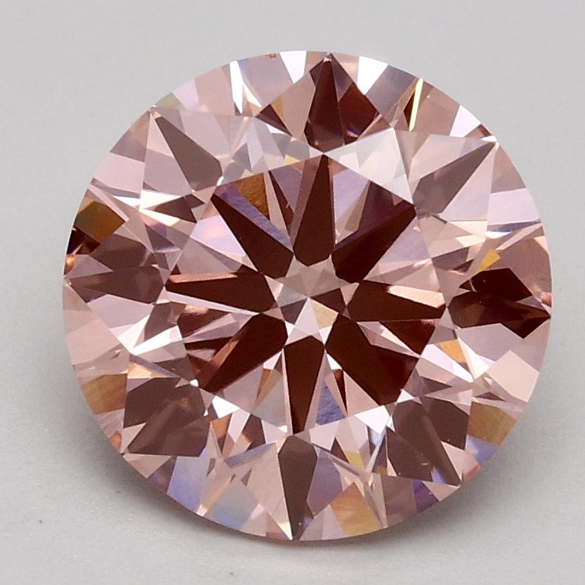 2.22 Ct. Fancy Intense Pink Round Lab Grown Diamond