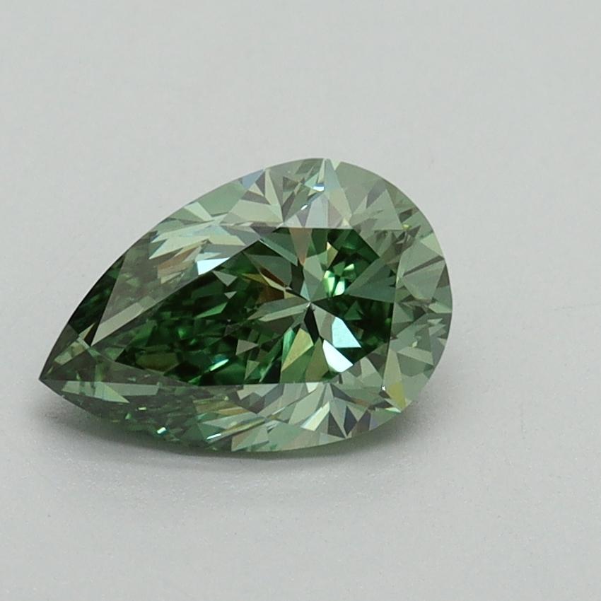 1.00 Ct. Fancy Vivid Green Pear Lab Grown Diamond