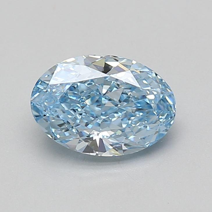 1.55 Ct. Fancy Vivid Blue Oval Lab Grown Diamond