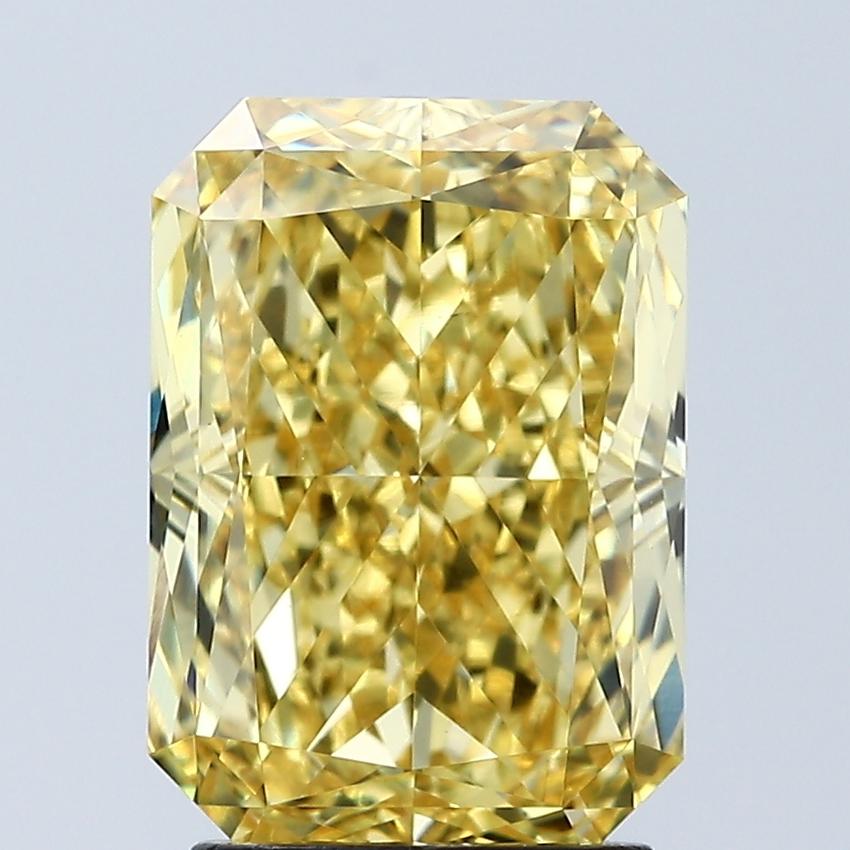 3.07 Ct. Fancy Vivid Yellow Radiant Lab Grown Diamond