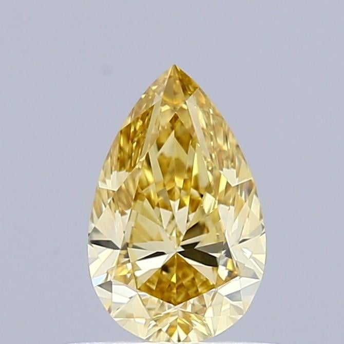 0.50 Ct. Fancy Intense Yellow Pear Lab Grown Diamond