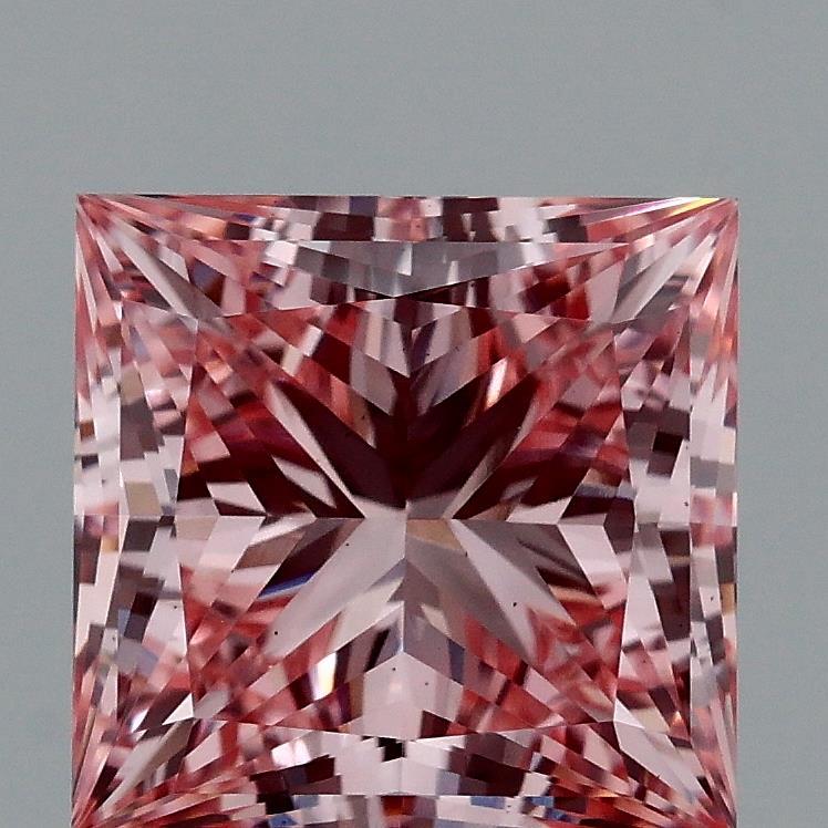2.09 Ct. Fancy Vivid Pink Princess Lab Grown Diamond
