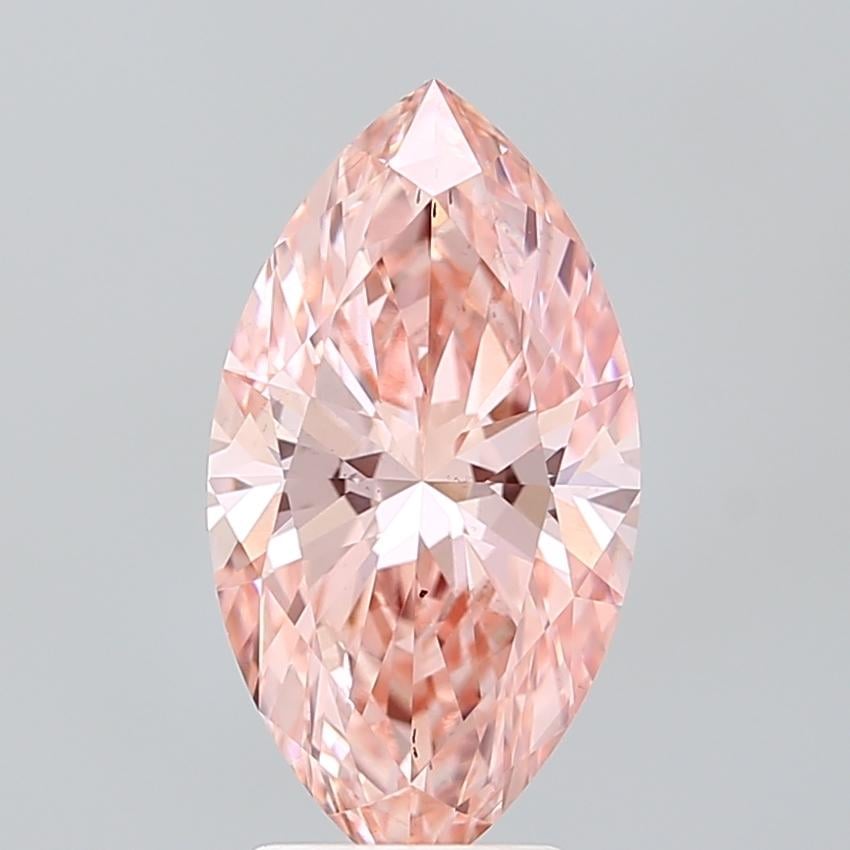 3.00 Ct. Fancy Vivid Pink Marquise Lab Grown Diamond