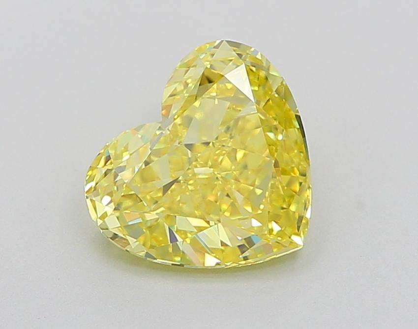 2.25 Ct. Fancy Vivid  Yellow Heart Lab Grown Diamond
