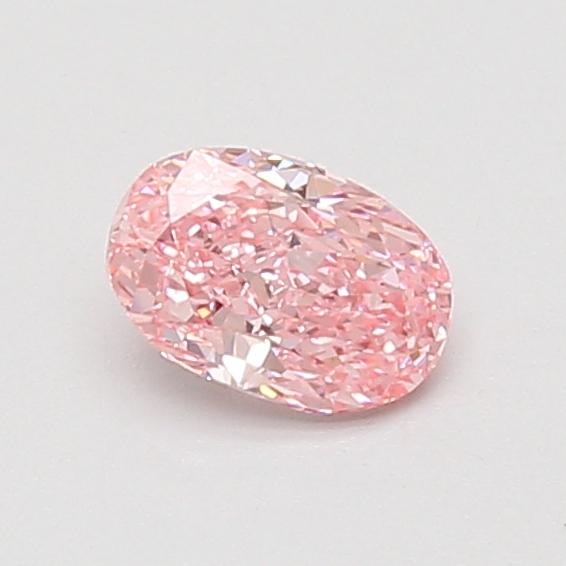 0.55 Ct. Fancy Vivid Pink Oval Lab Grown Diamond