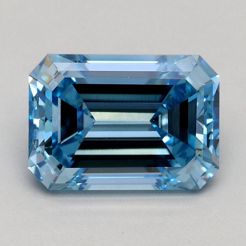 2.05 Ct. Fancy Intense Blue Emerald Lab Grown Diamond