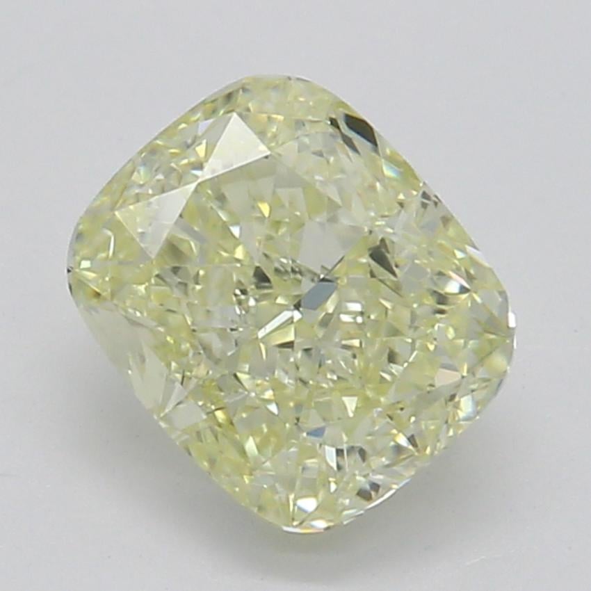 0.70 Ct. Fancy Light Yellow Cushion Diamond