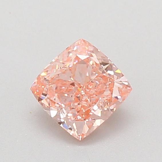 0.71 Ct. Fancy Vivid Pink Cushion Lab Grown Diamond