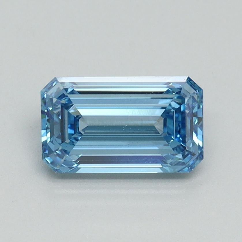 1.03 Ct. Fancy Intense Blue Emerald Lab Grown Diamond