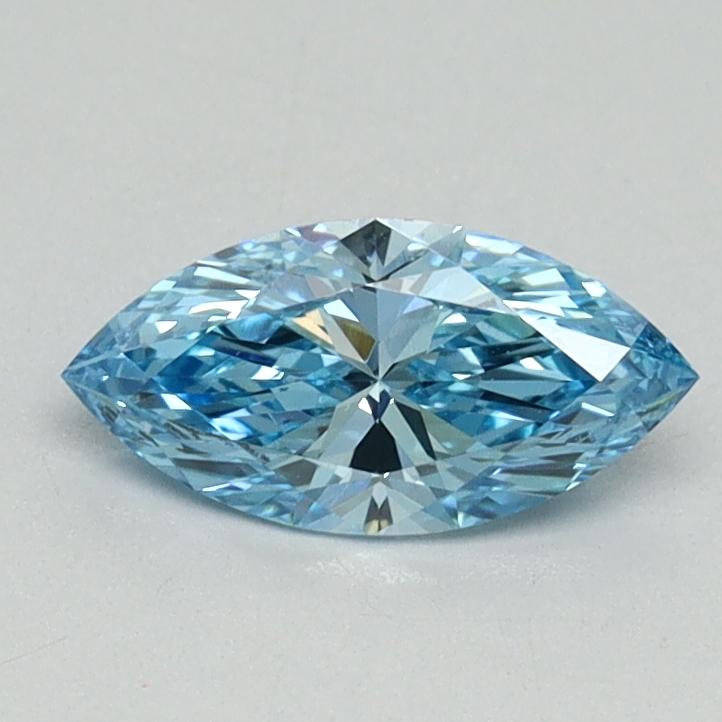 0.55 Ct. Fancy Vivid Blue Marquise Lab Grown Diamond