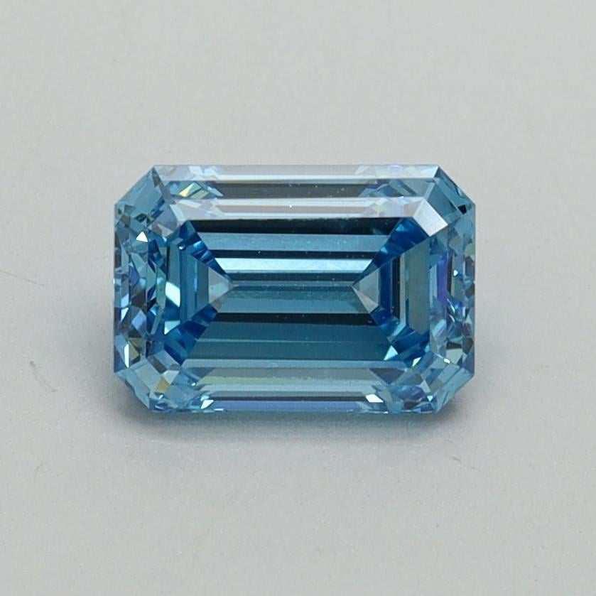 1.00 Ct. Fancy Vivid Blue Emerald Lab Grown Diamond