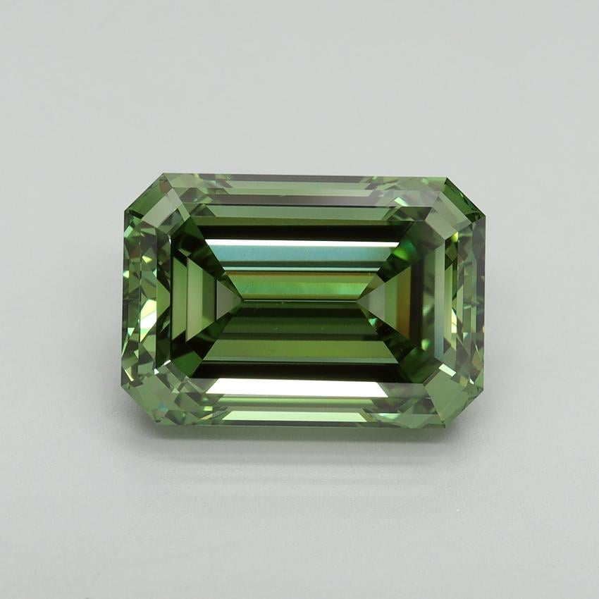 6.06 Ct. Fancy Vivid Green Emerald Lab Grown Diamond