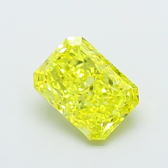 1.07 Ct. Fancy Vivid  Yellow Radiant Lab Grown Diamond