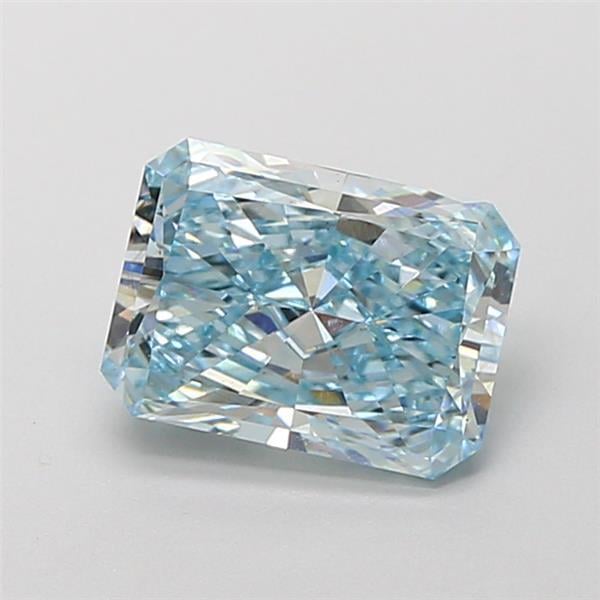 1.92 Ct. Fancy Vivid Blue Radiant Lab Grown Diamond