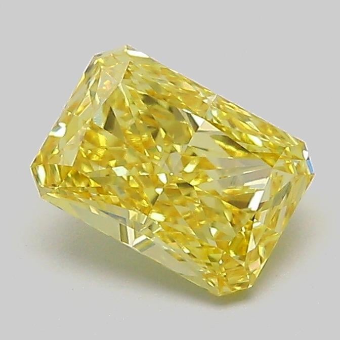 1.07 Ct. Fancy Vivid  Yellow Radiant Lab Grown Diamond