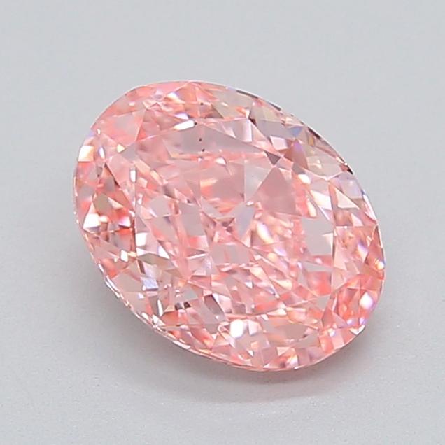 2.10 Ct. Fancy Vivid  Pink Oval Lab Grown Diamond
