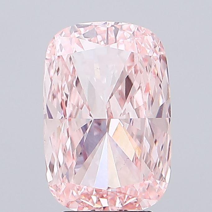 5.00 Ct. Fancy Vivid Pink Cushion Lab Grown Diamond