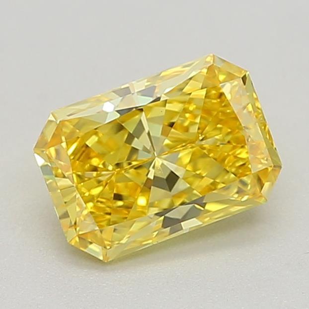 0.80 Ct. Fancy Vivid Yellow Radiant Lab Grown Diamond