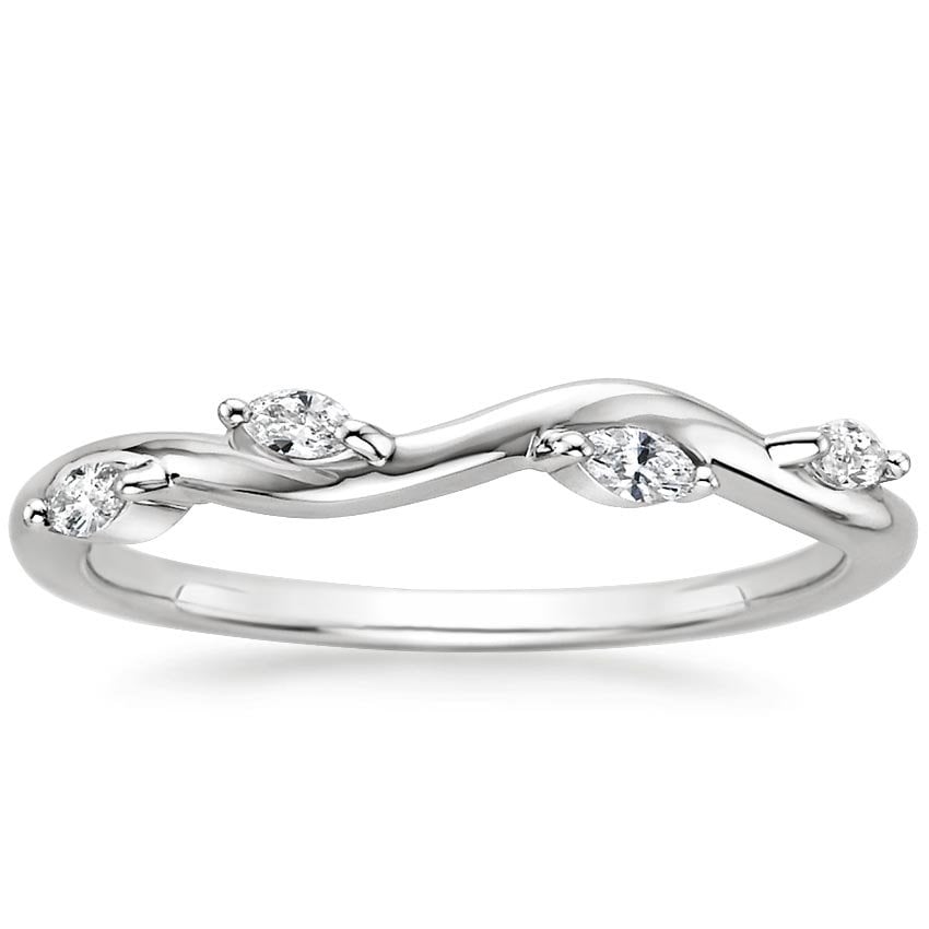 vine diamond wedding band